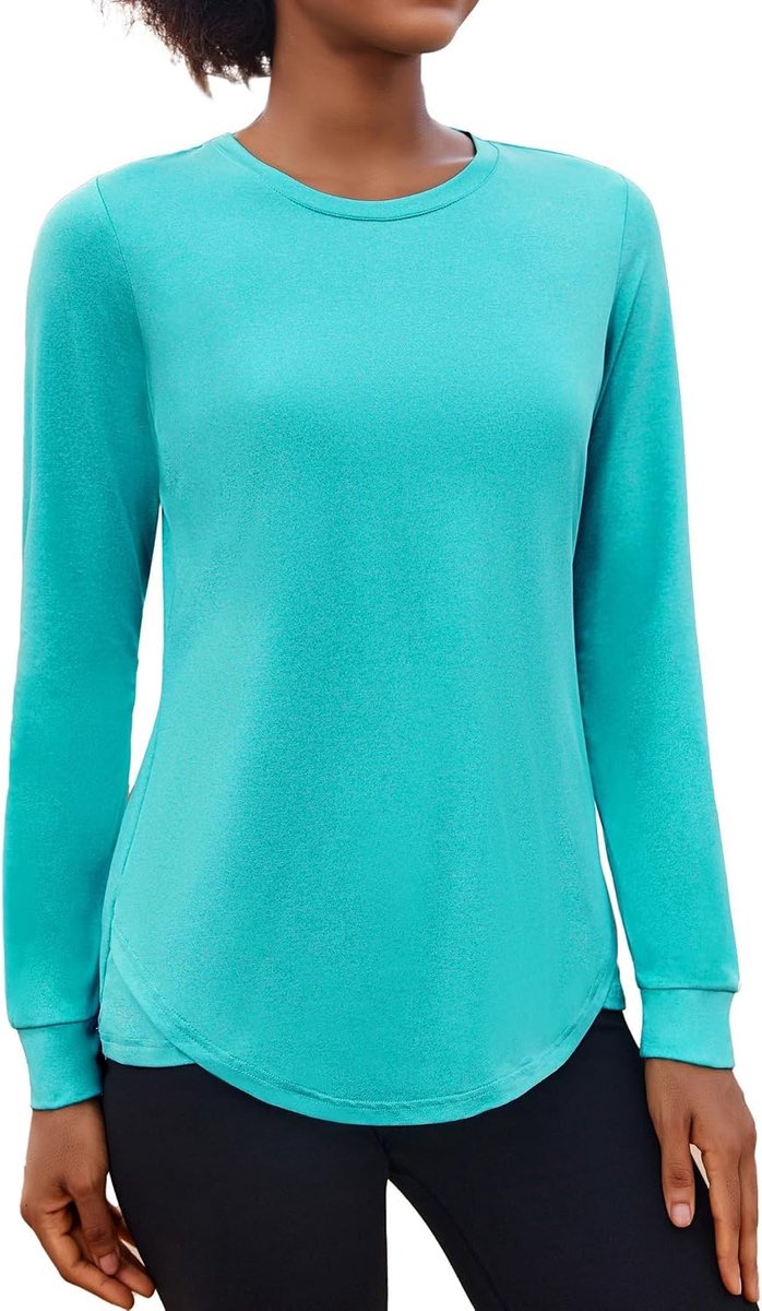 Dames Sport Fitness T-shirt Lange Mouw Functioneel Shirt Hardloopshirt Ademend Sportshirt Gym Yoga Hardlooptop Herfst S-XXL