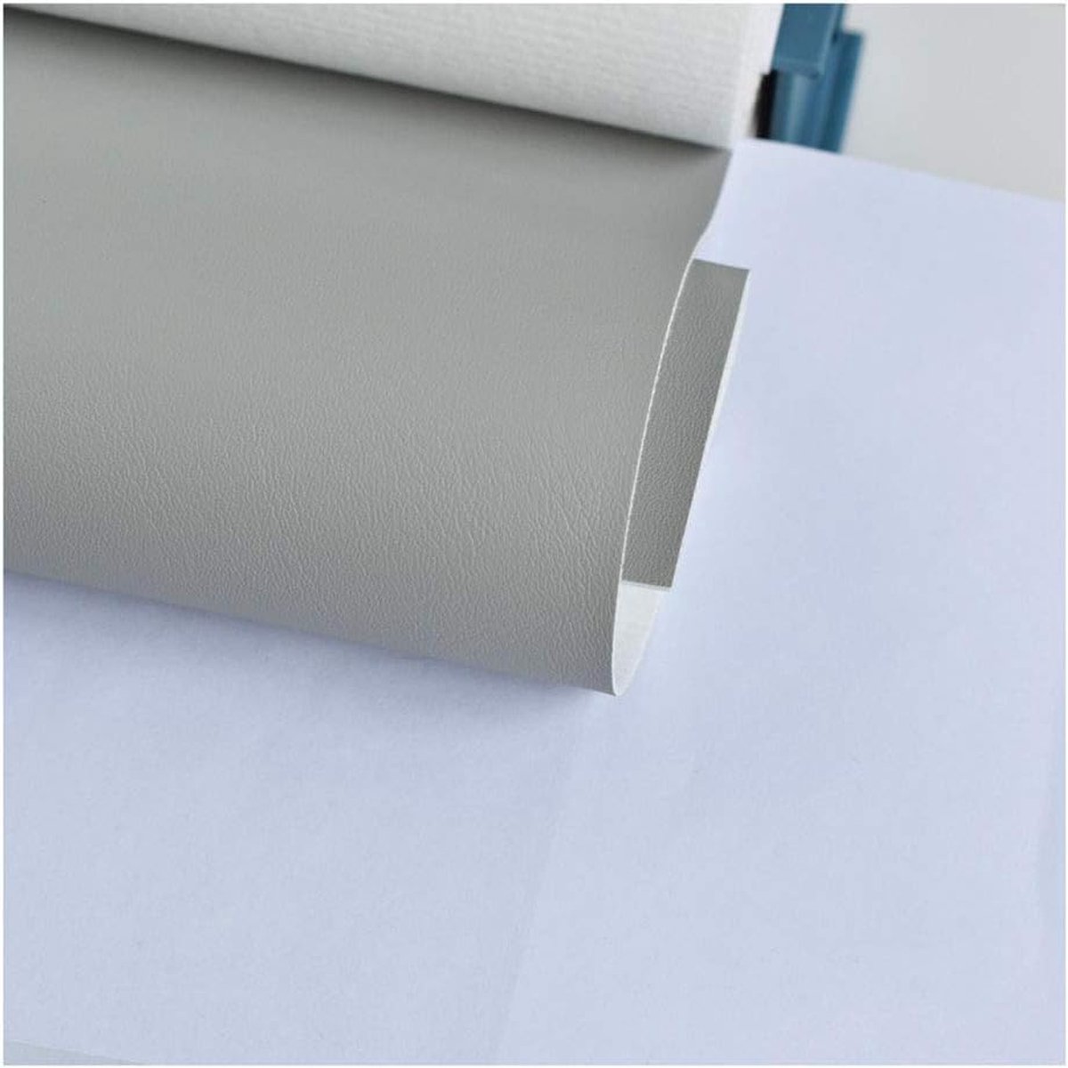 Wangk Kunstleer Kunstleer Vinyl Lederen Doek Bekleding Stof Materiaal Kunstleer Kunstleer Kunstleer Kunstleer PU Leerdoek Materiaal Kleding-Grijs 7 # 1.37x10m