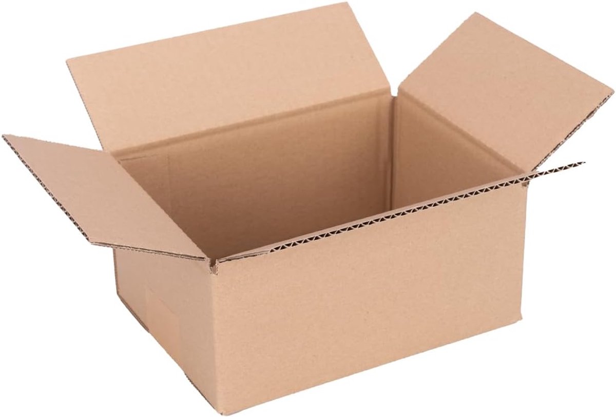 Verpacking Vouwdozen 200 x 150 x 90 mm KK 10 Bruin [Grootte en aantal kiesbaar] 1-vezelig kleine Dozen 25 Stuks