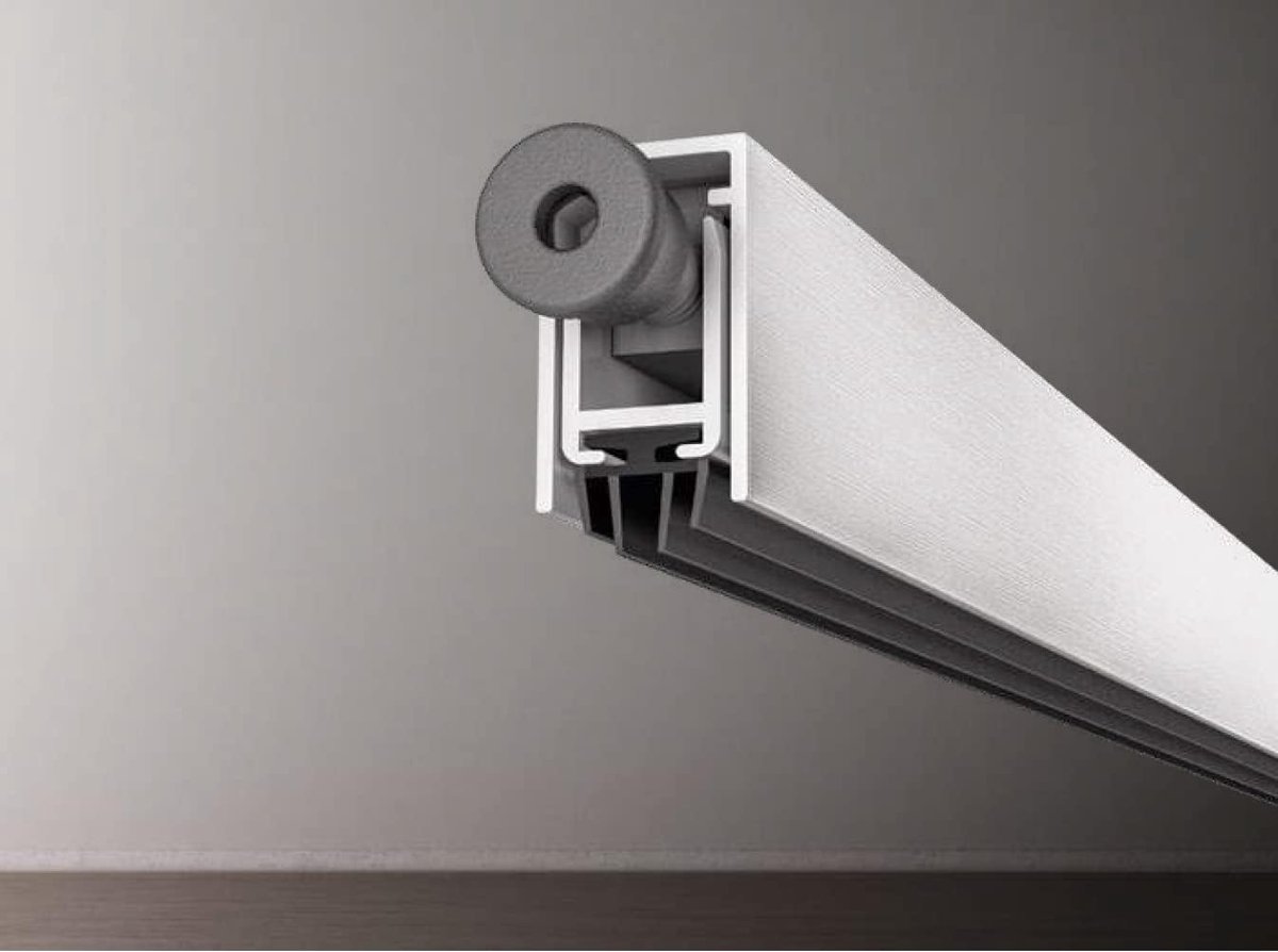 Tochtstopper, automatische afdichting voor deur, lengte 1030 mm, in te korten