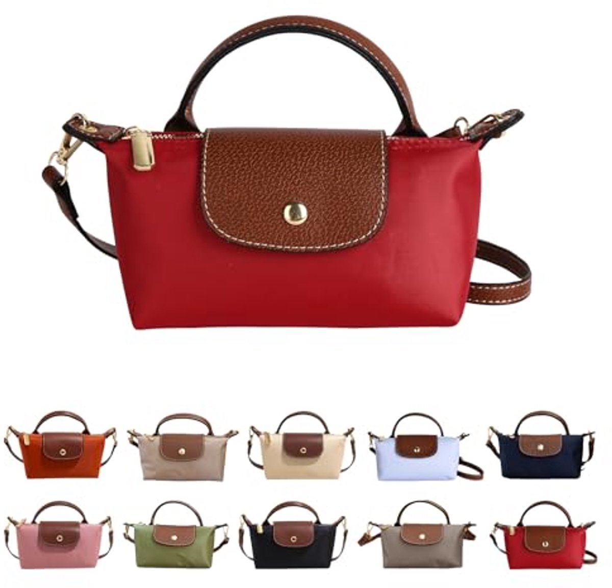 Casalora Mini Crossbody Tas voor Vrouwen - Kleine Schoudertas met Verstelbare Band - Ruim Design met Ritszakken voor Telefoon en Sleutels - Lichtgewicht en Duurzaam PU Leer - Modieuze Kleuren voor Dagelijks Gebruik en Reizen
