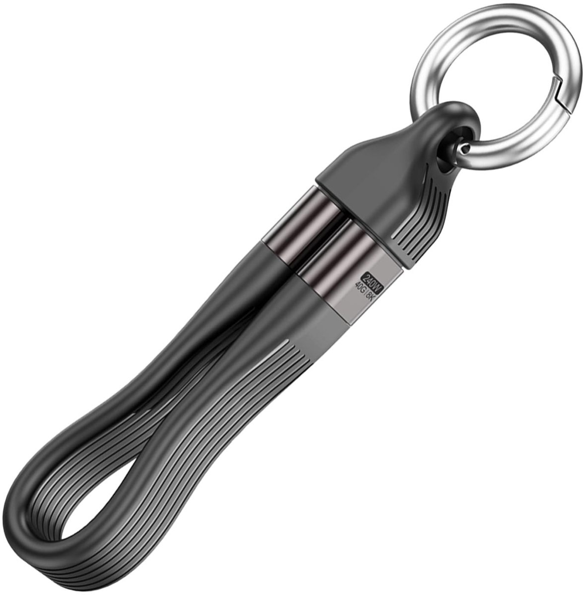 SolidKeus - Magnetische USB-C Oplaadkabel 240 W met Sleutelhanger
