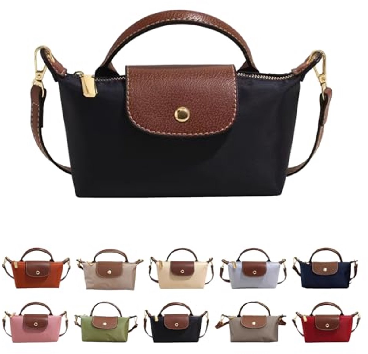 Casalora Mini Crossbody Tas voor Vrouwen - Kleine Schoudertas met Verstelbare Band - Ruim Design met Ritszakken voor Telefoon en Sleutels - Lichtgewicht en Duurzaam PU Leer - Modieuze Kleuren voor Dagelijks Gebruik en Reizen