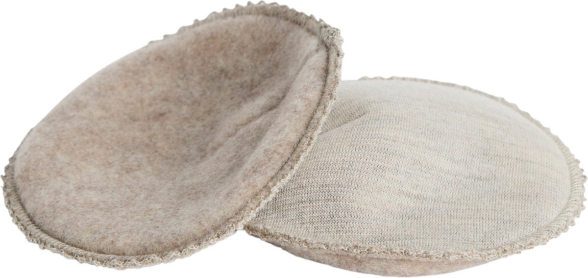Smallstuff Borstvoedingspads - Maat M - Merinowol - Light Nature Melange