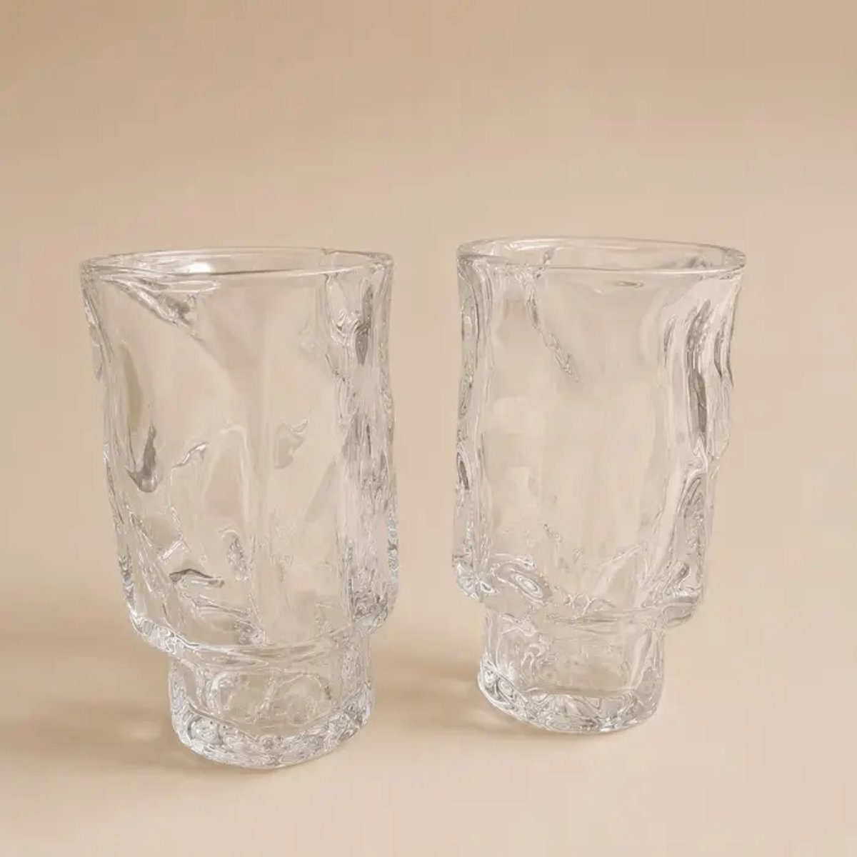 Nordic glazenset 6-delig – organische vorm – 200 ml – helder – vaatwasserbestendig