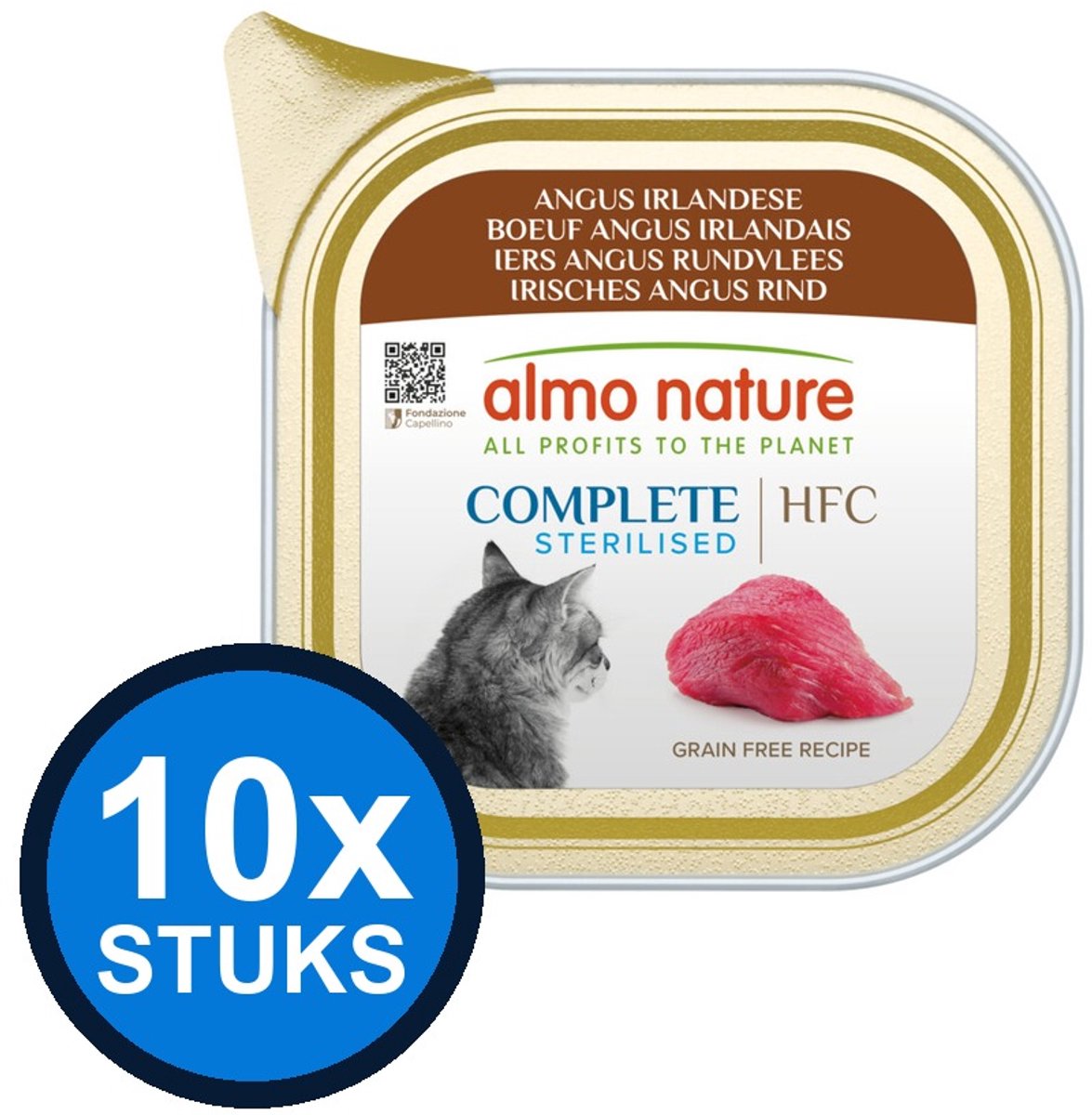 Almo Nature Almo Nature HFC cat alu complete sterilised angus rund 85gr