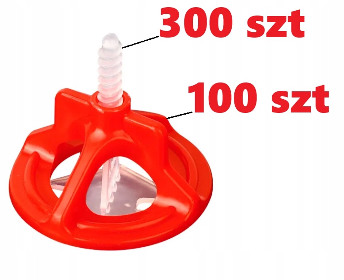 Tegel's nivelleringssysteem 1,5 mm - 300 clips + 100 moeren