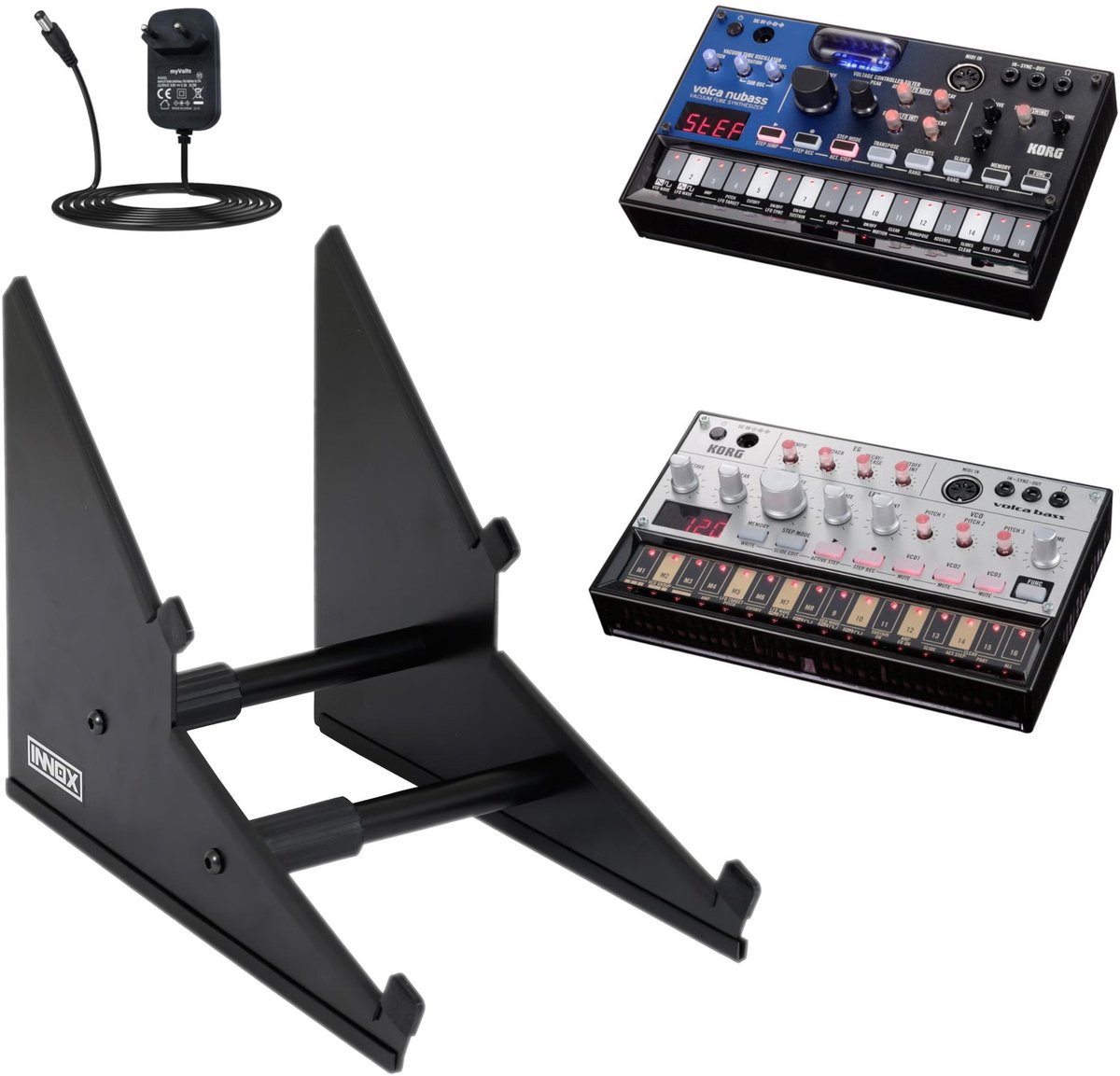 Synth statief voor 2 apparaten - Verstelbaar - Innox SynthStand 01 - Multikleur