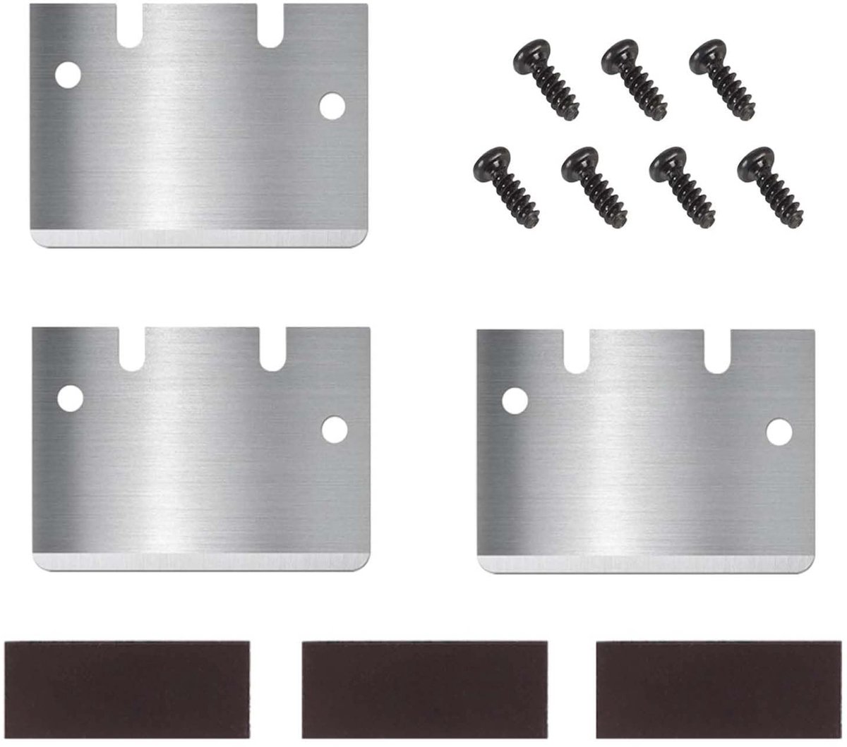SolidKeus - 12 Vervangende Schrapermesjes voor 3D-printers met Magnetische Stickers