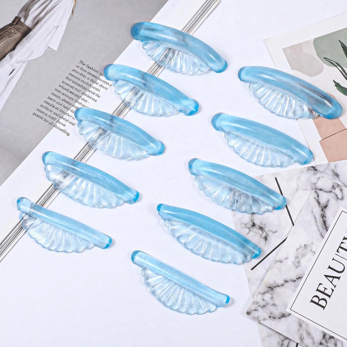 SolidKeus - 10 Stuks Herbruikbare Siliconen Wimperlifting Pads