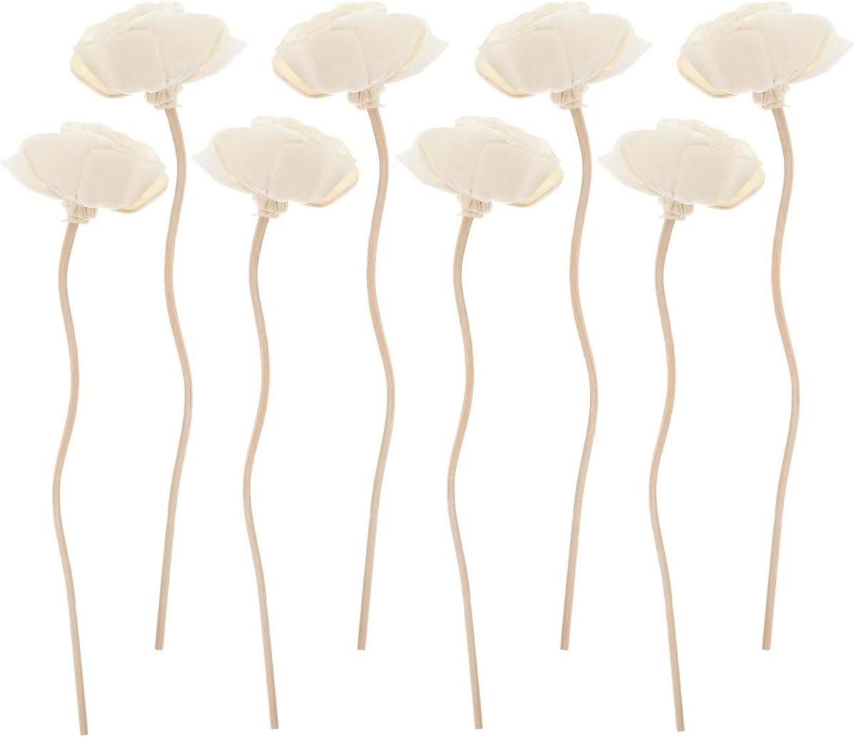 8 Stuks Wicker Diffuser Sticks - Rieten Geurstokjes voor Sfeervolle Kamerversiering en Aroma Diffusie