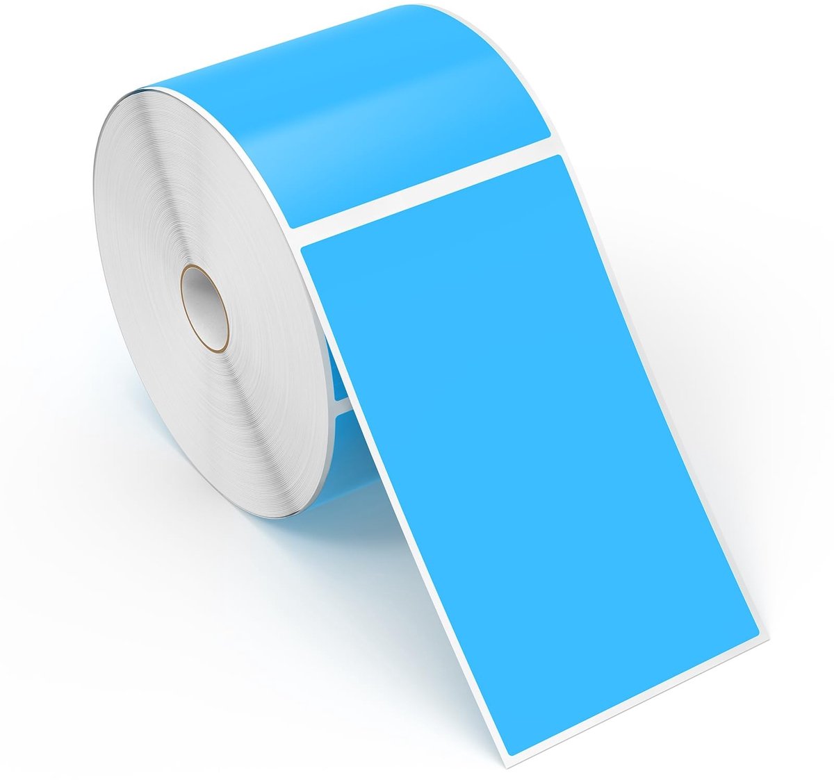 SolidKeus - 500 Fluorescerende Blauwe Zelfklevende Labels 5 x 3 Inch