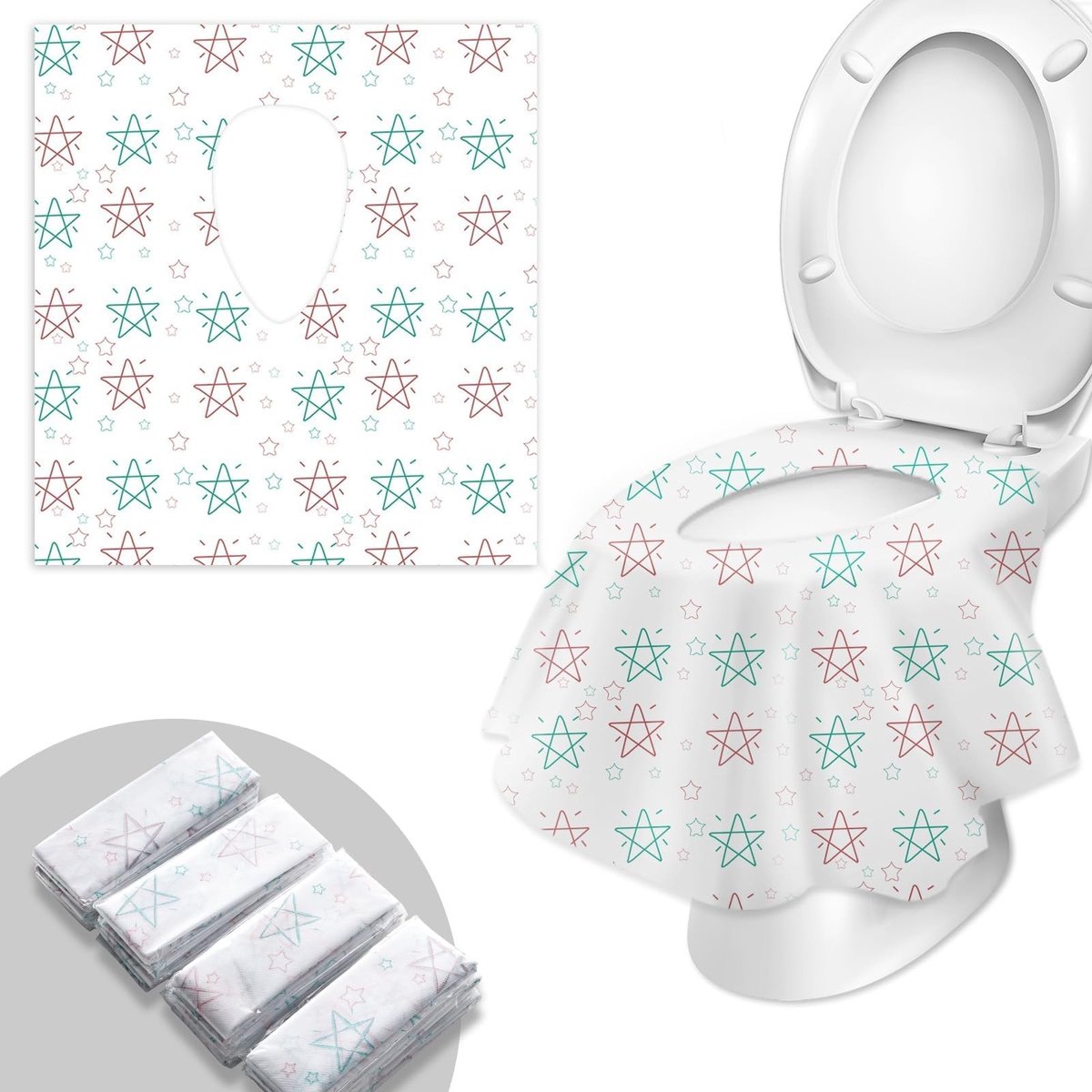 SolidKeus - Wegwerp Toiletbril Covers 20 Stuks voor Hygiënisch Gebruik
