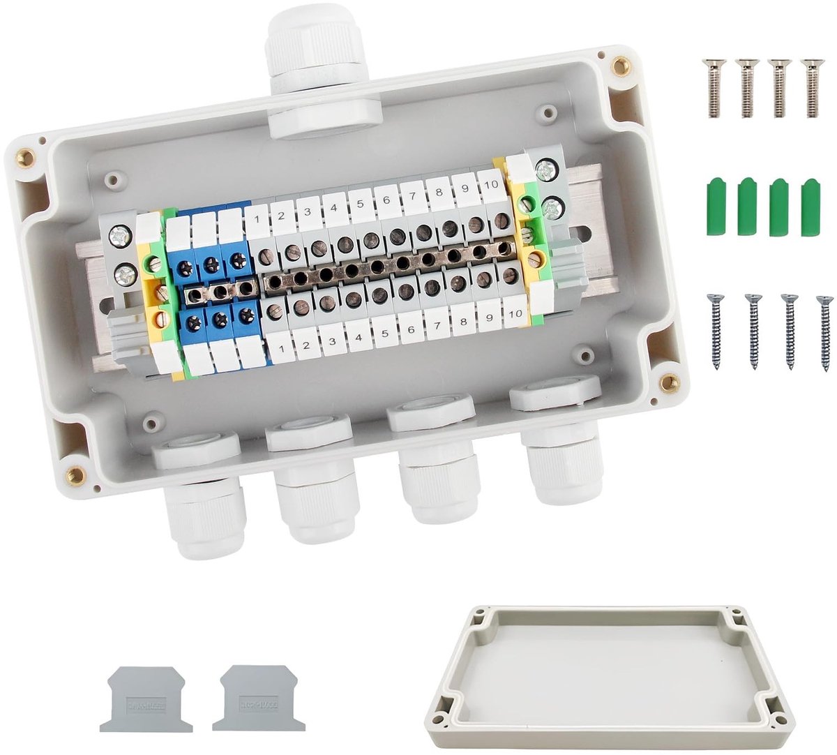 SolidKeus - Waterdichte Verdeeldoos IP66 1 in 4 voor Buiten
