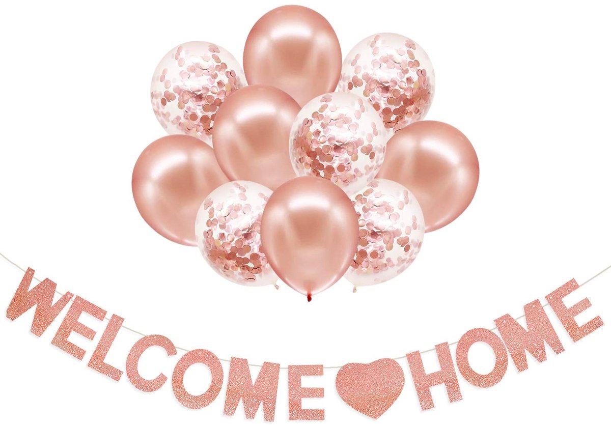 SolidKeus - Decoratieve Welkom Thuis Sluiting met Ballonnen