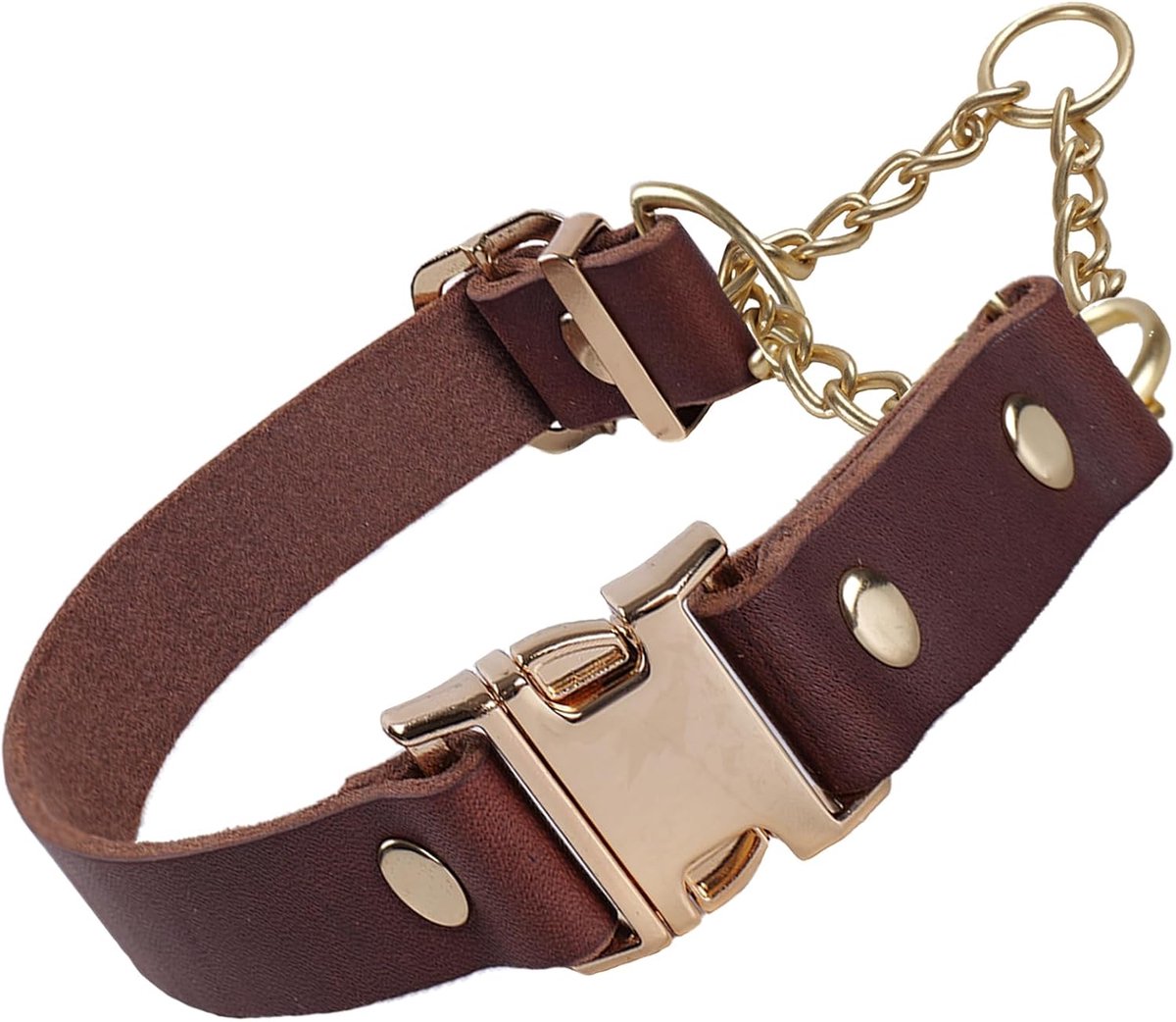 Half-Halsband Verstelbaar Trekvrij Beperkt Slip (XL) | voor Middelgrote Grote en Extra Grot Rassen