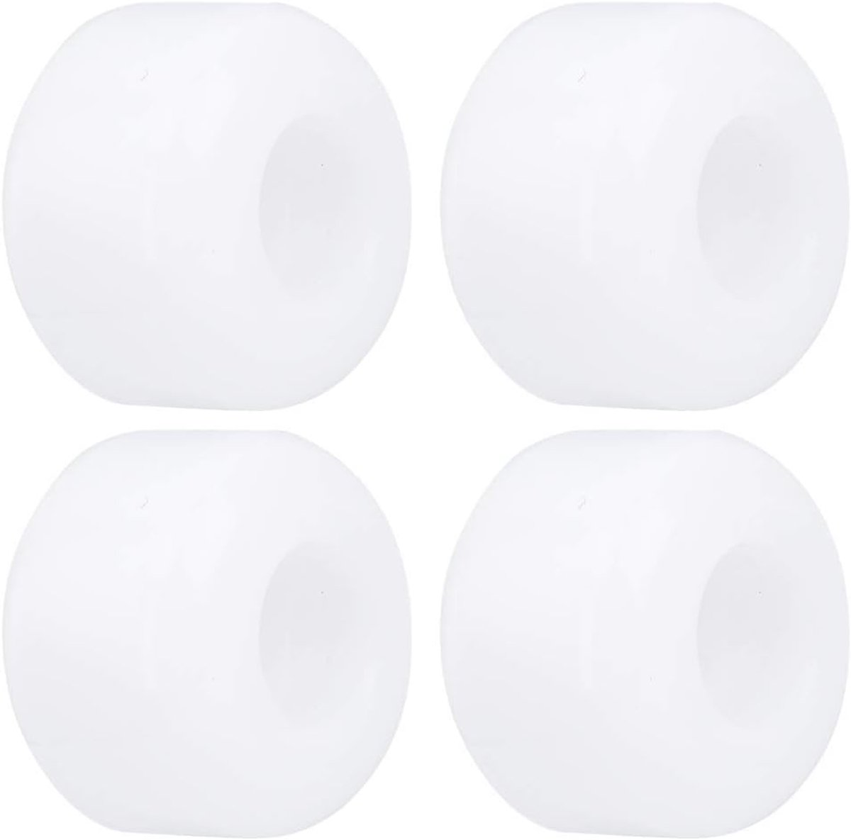 4 stks/set skateboard wiel, 50 mm hoge elasticiteit PU vis board skateboard wielen vervanging accessoires(white) Elektrische scooters