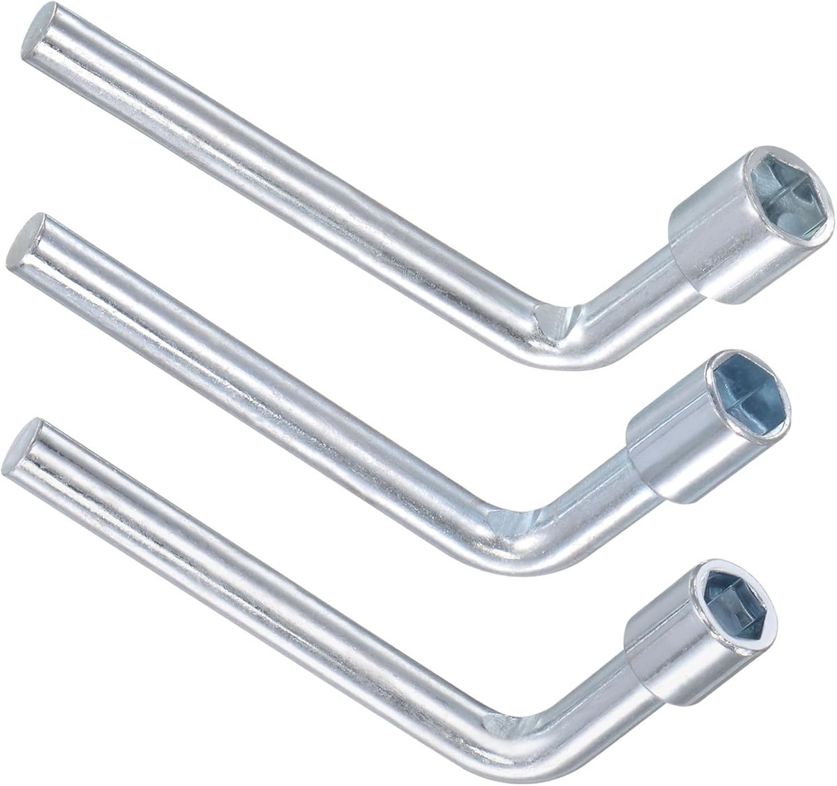 Zeskantsteeksleutel in L-vorm metrisch | 7 mm 8 mm 10 mm | Zeskantsteeksleutel met één hoek - (toepassingen: voor mechanische reparatiegereedschap), 3 stuks