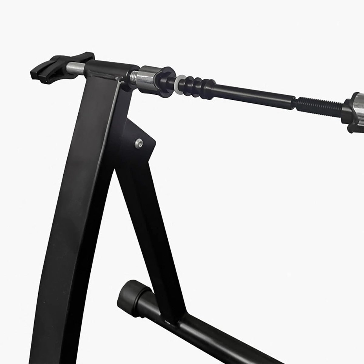 Achternaafas voor Fiets, in Lengte Verstelbare Fietstraineras Aluminium Fietsachtertrainer Steekas met Sleutel