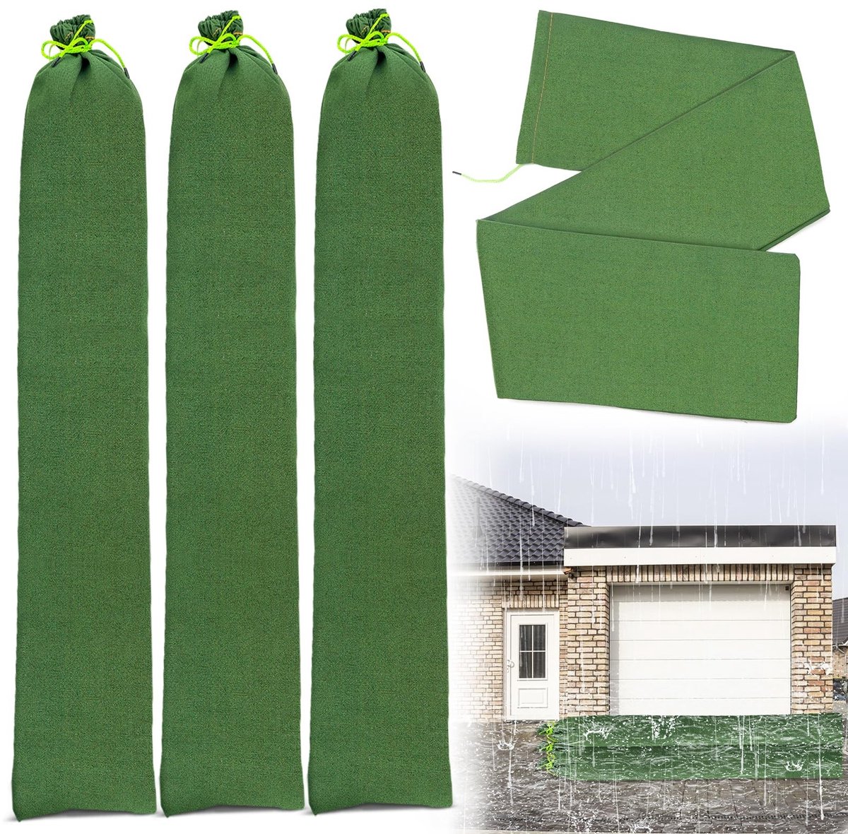 Omgoods - Set van 4 Herbruikbare Zandzakken voor Hoogwaterbescherming