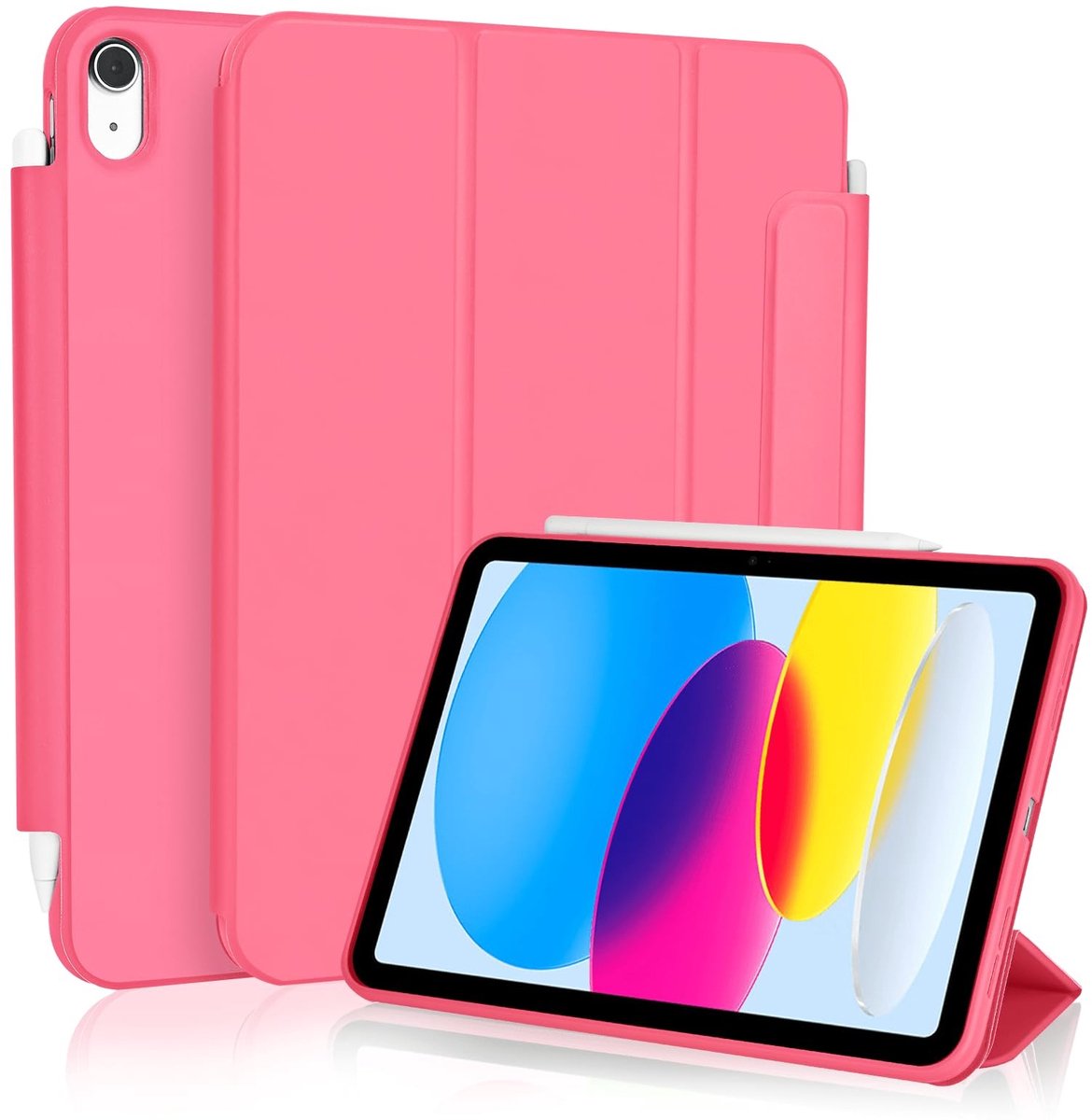 Omgoods - Beschermhoes voor iPad (A16) 11/10 Gen - Rood