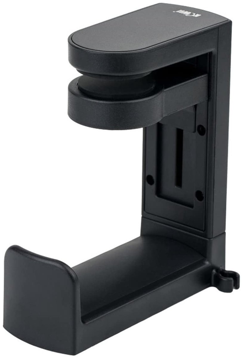 Omgoods - Onderbureau Hoofdtelefoonhouder met 360° Draaibare Arm en Kabelclip