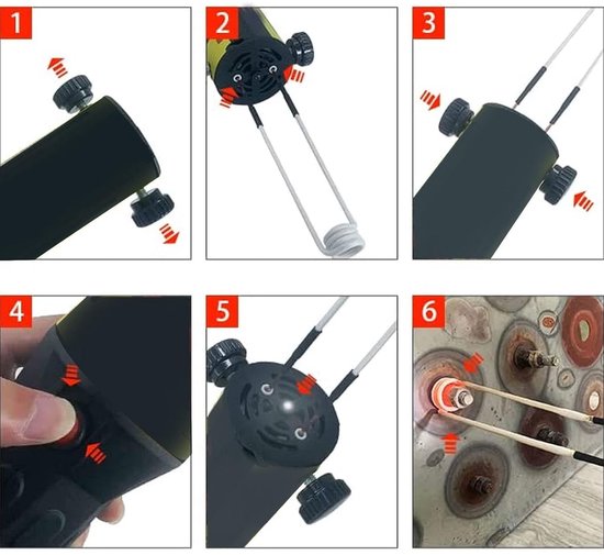 Flexibele Inductieverwarmingsspoel 20mm 25mm 30mm 750mm voor het Verwijderen van Bouten en Moeren met Messing Kern — afbeelding 3