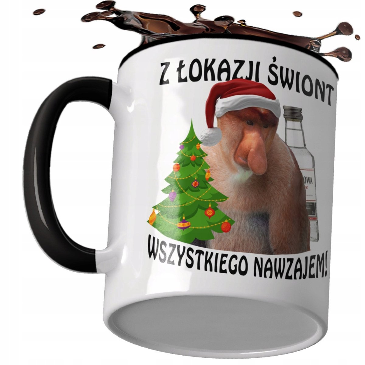 Kerstmok Nosacz Janusz - Grappige Mok met Sinterklaas print