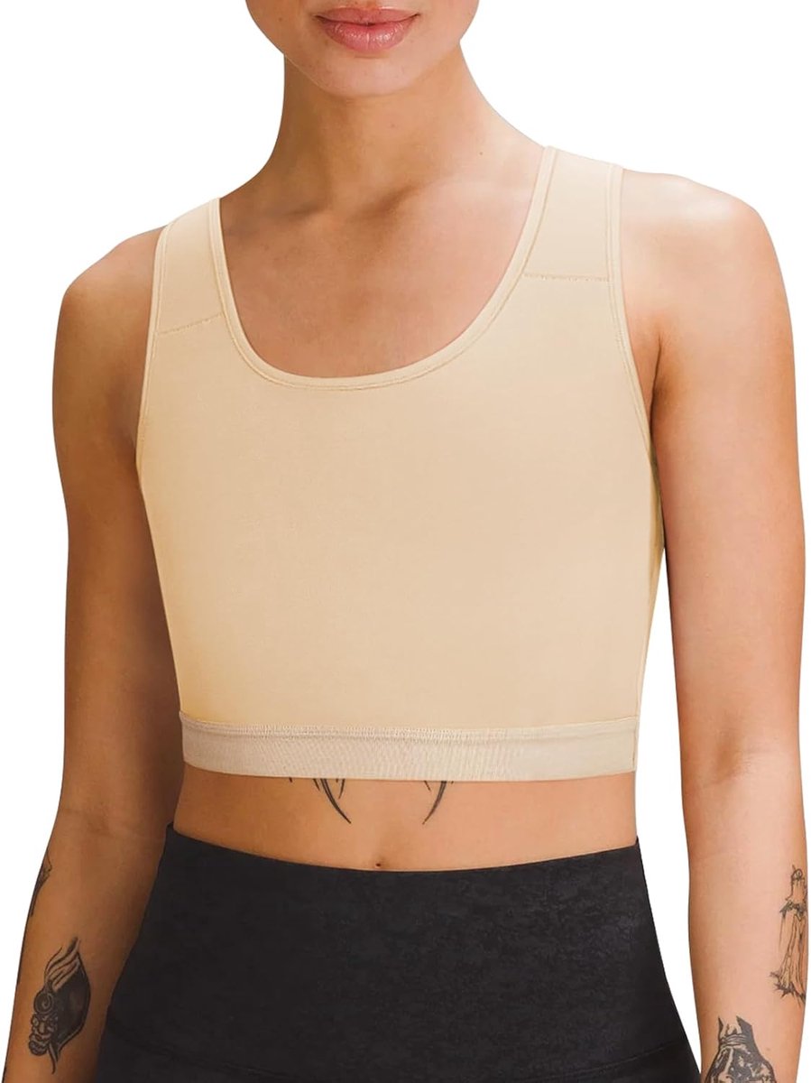 Borstband voor transgender halve FTM Binder Trans Ademende Compressie BH