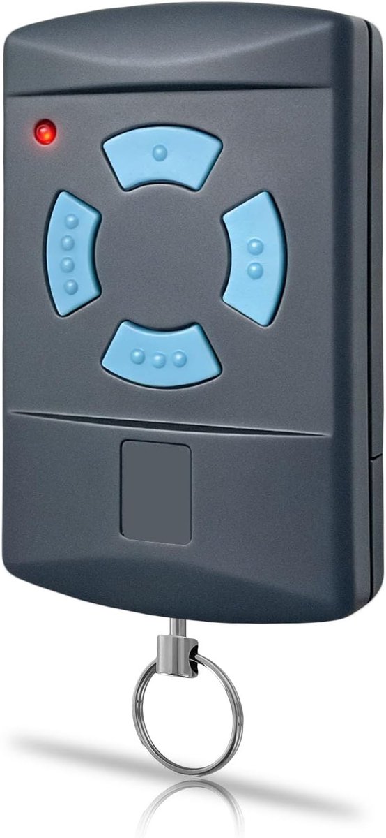 868,3 MHz handzender, 1 stuk, afstandsbediening, garagedeuropener voor Hörmann HSM4 868 HSE2 HS4 HSM2, compatibel met garagedeuraandrijvingen, 4 toetsen, klonen, vervanging garagedeur