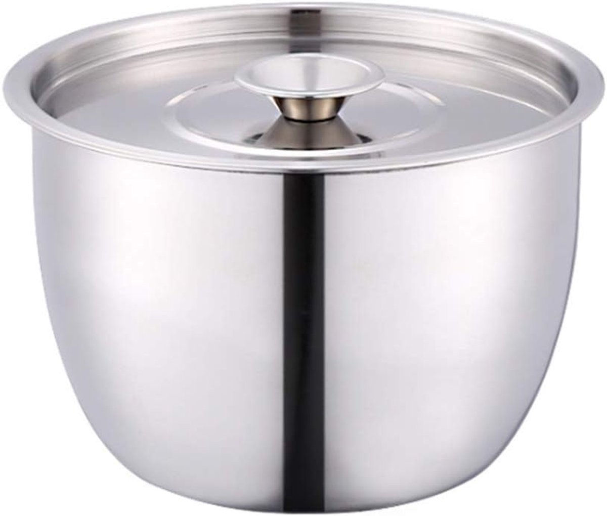 Mengkom, Roestvrijstalen Cakemengkom, Metalen Salade-eiermengkom met Deksel voor Desserts en Bakken (Geassorteerde kleur)