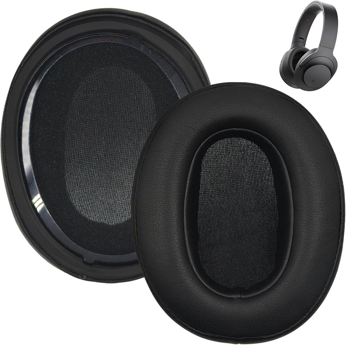 Oorkussens voor Sony WH-XB900N, WH-CH710N, WH-CH720N, WH-RF400, MDR-RF895RK hoofdtelefoon, zacht eiwitleer, vervangende oorkussens voor WH CH710N WH CH710N CH710, WH CH720