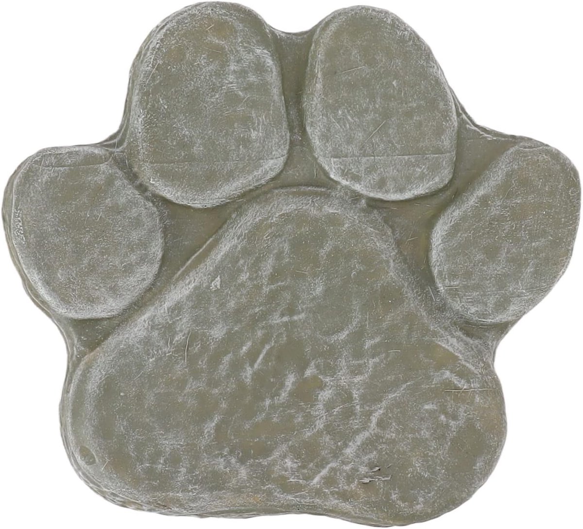 Pet Memorial Stone, Dog Paw Pawprint Shaped Grave Marker Garden Stone voor Outdoor Gazon Patio(Mosgroen)
