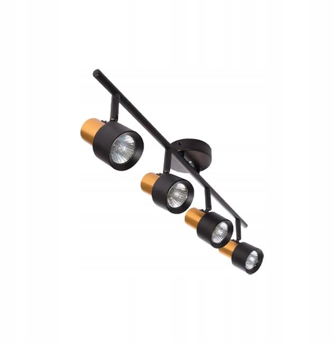 Merkloze GU10 Spot Verlichting 60cm Zwart met Goud Accent