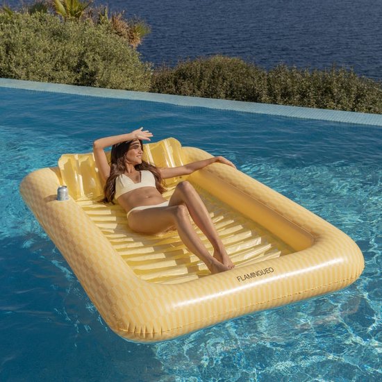 Tanning Pool Bed - Luchtbed Zwembad Opblaasbaar - Summer Fun — afbeelding 3