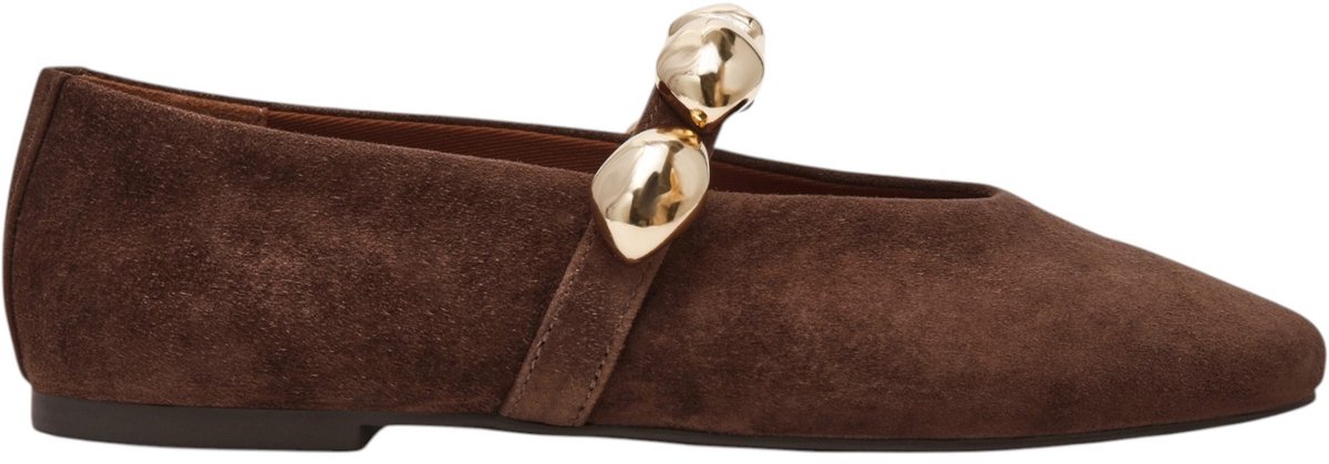 Steve Madden Dames Ballerina Bruin SM11005437/880 Poppin