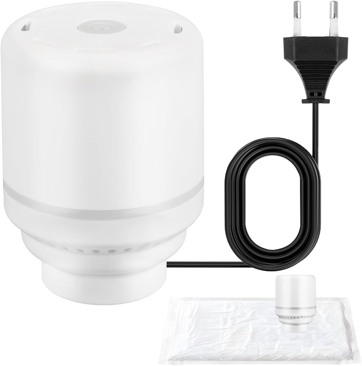 Elektrische vacuümpomp voor kleding, 220 V, 30 W, kleine pomp, 4,0 kPa, sterke zuigkracht voor reizen, kamperen, vliegen