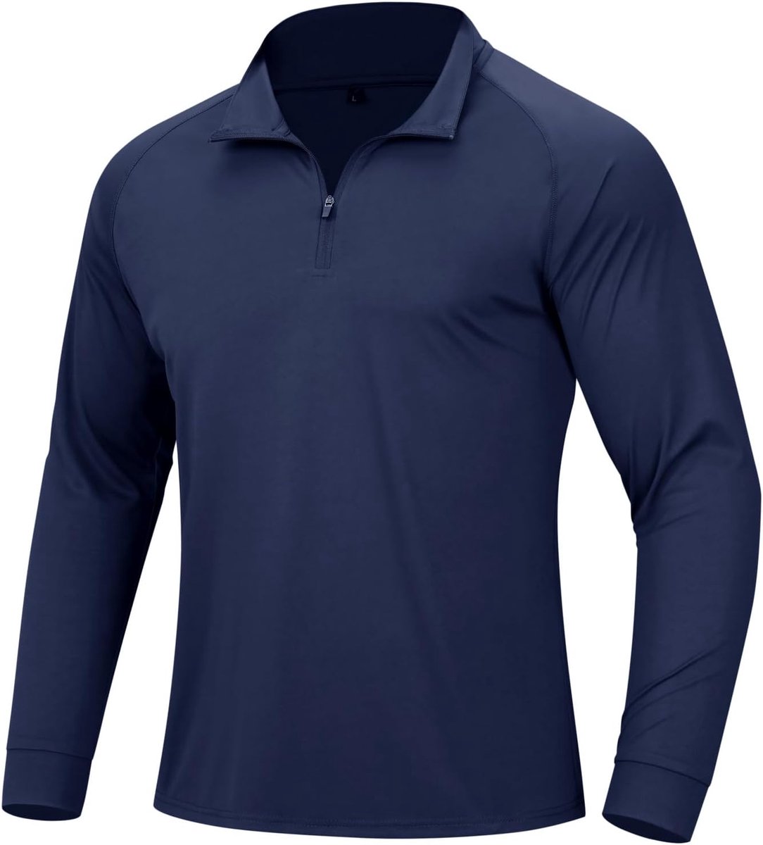 1/4 Zip Lange Mouw Sport Shirts UPF 50+ T-shirt Pullover | Sneldrogende Ademende Running Top, Zonbescherming Rash Guard voor Gym Outdoor Wandelen Golf Vissen