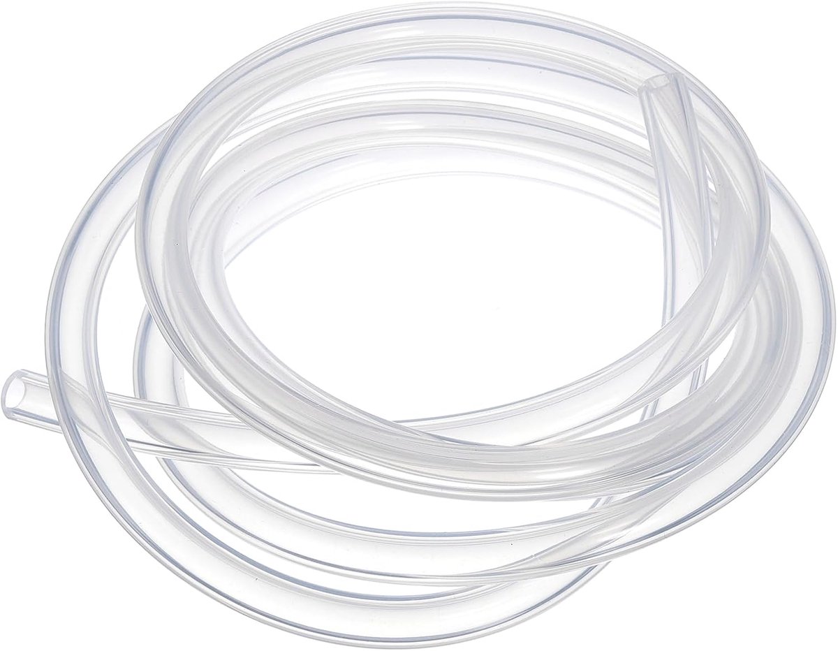 Siliconen slang, 7 mm ID x 12 mm OD 6,56 voet lange flexibele zuivere siliconen slang, slangbuis voor thuisbrouwen, aquaponica, luchtslang, irrigatie