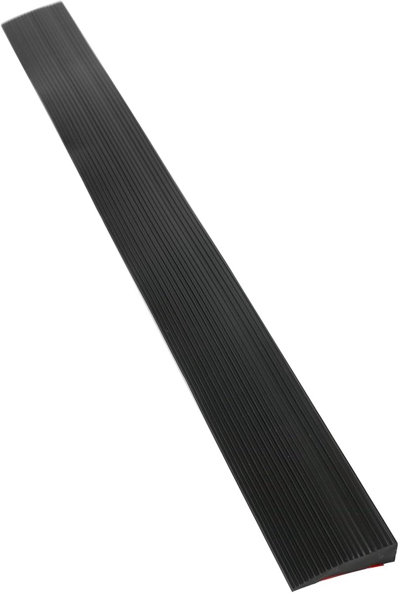 900 x 80 x (10-30) mm, rubberen oprijplaat, rolstoelhelling, belasting 800 kg, voor rolstoel, kinderwagen, rollator of e-scooter, hoogte 1,5 cm