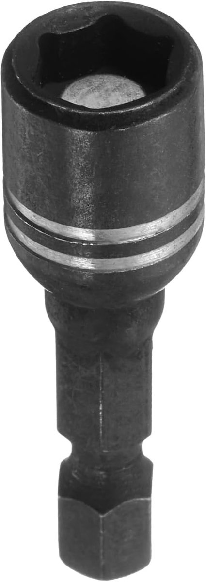 Magnetische steeksleutel 8 mm zeskantaandrijving S2 gereedschapsstaal krachtschroevendraaierbits steeksleutelgereedschap met 1/4 inch snelwissel-zeskantige schacht stootschroevendraaier