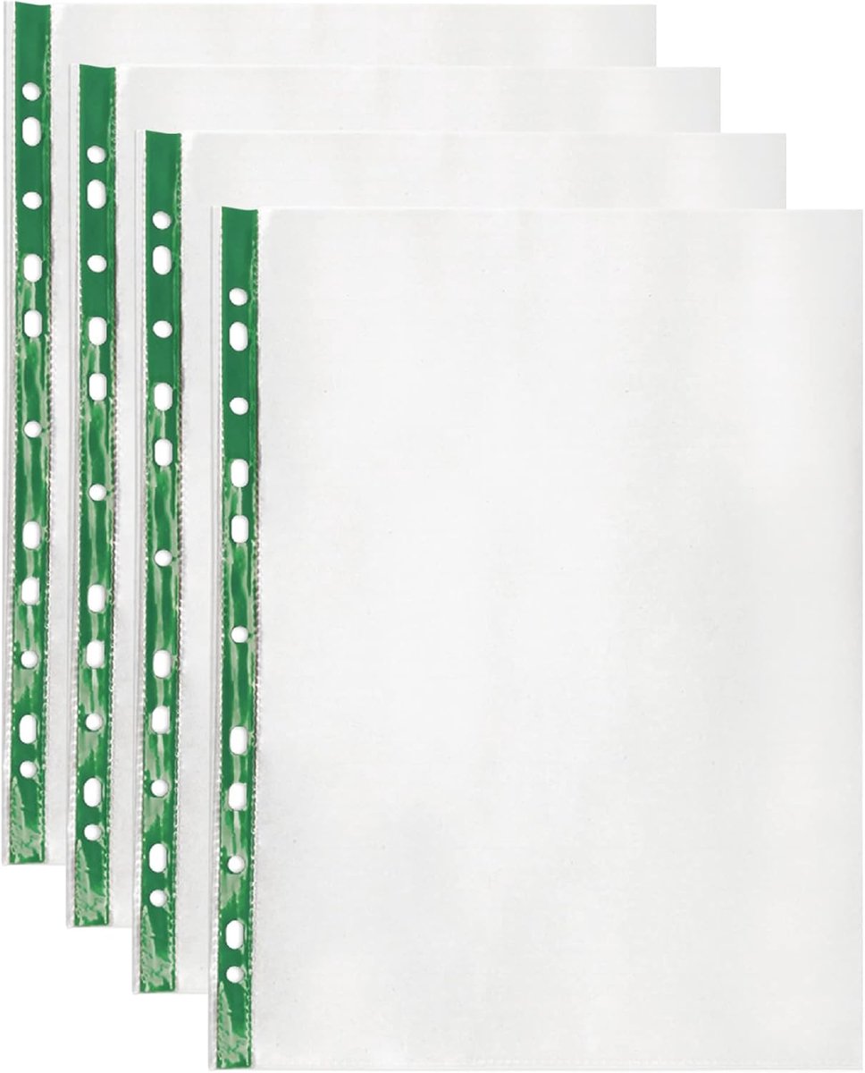 200 Kwaliteit Geponste Zakken 50micorn Sterke A4 Geponste Zakken Filing Glas Crystal Clear