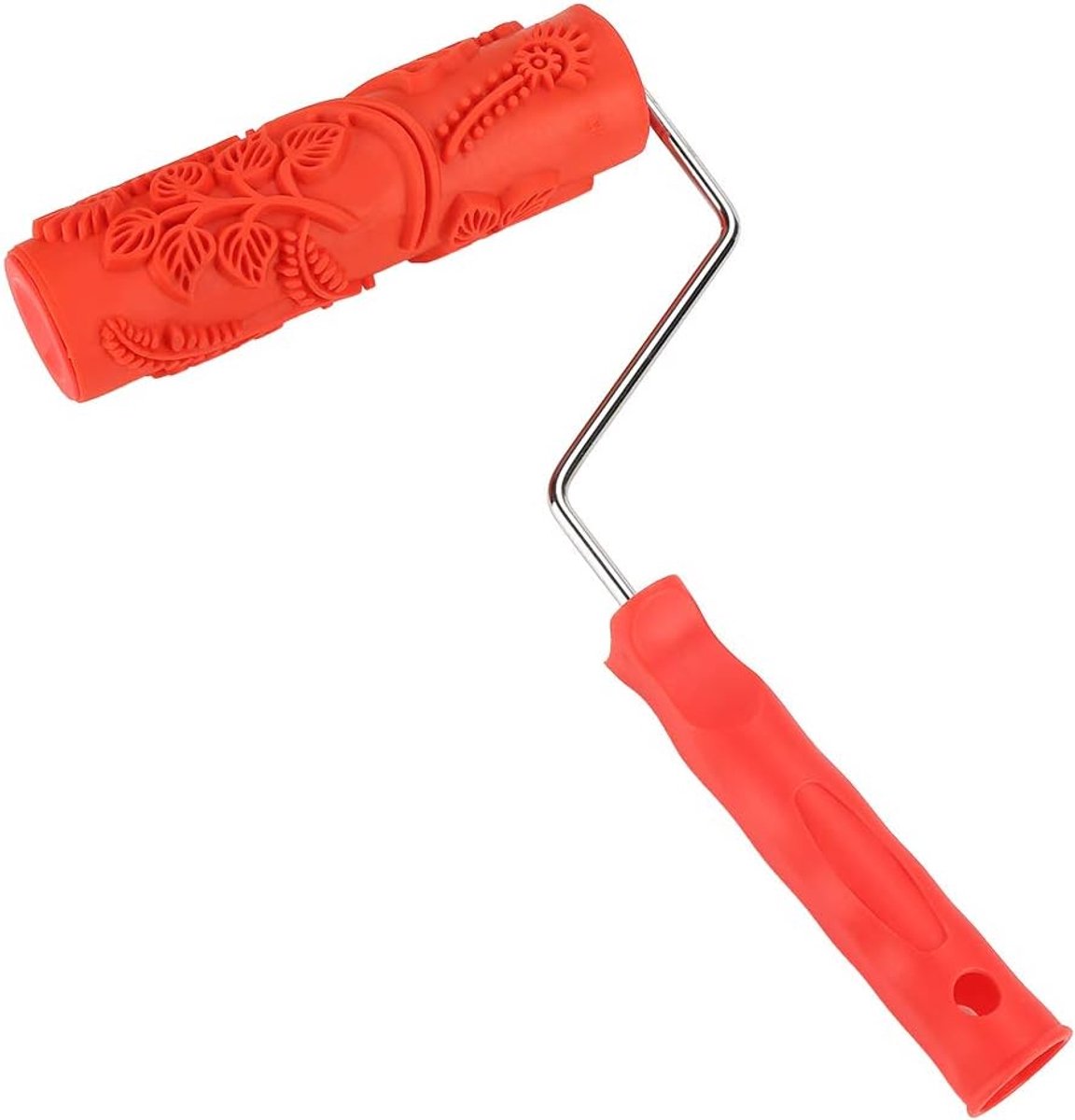 7'' Textuur Roller, 3D Structuur Wandafwerking Tool Kunststof Handvat voor Home en Commercial Decoratie