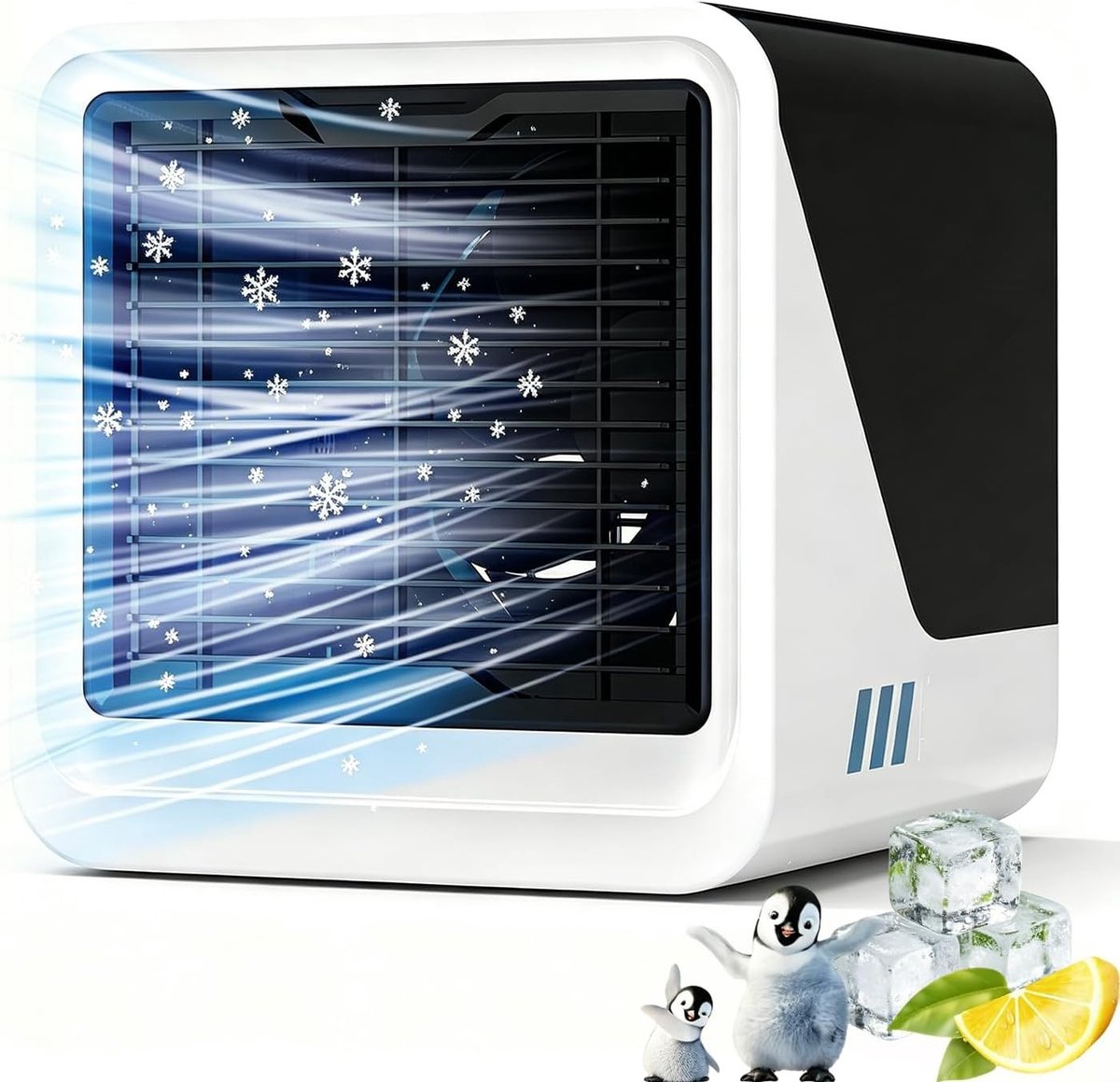 Mobiele Airconditioner - Wit - 500 ml - Draagbare 3-in-1 Luchtkoeler met Stille Werking - Voor Slaapkamer en Kantoor