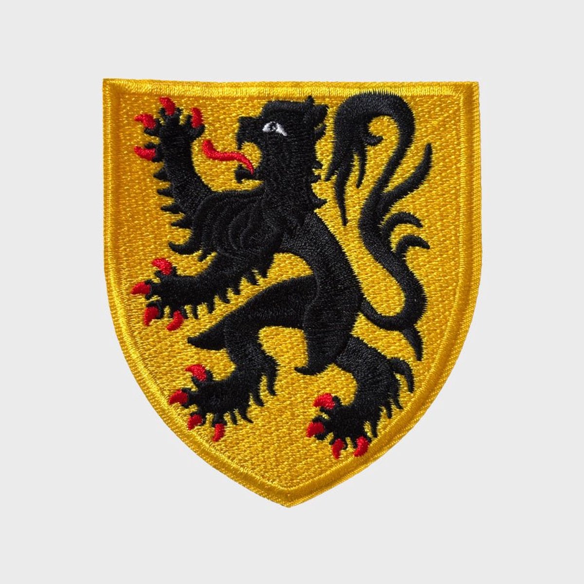 Patchy® – Wapen van Vlaanderen Strijk Embleem Patch 9 x 8 cm