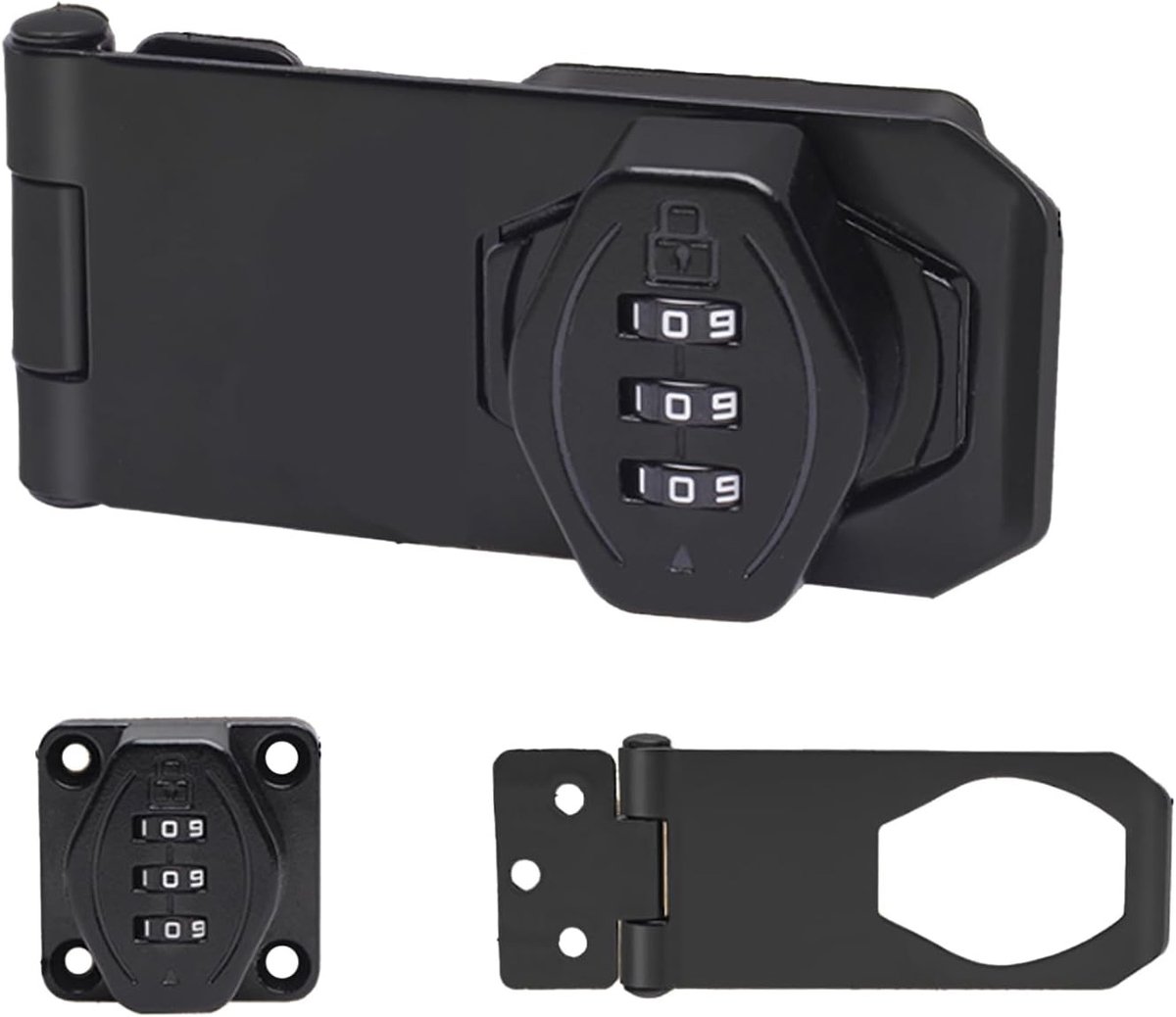 Mechanisch Combinatieslot - Zwart - Sleutelloze Roterende Lock voor Kasten en Opslageenheden