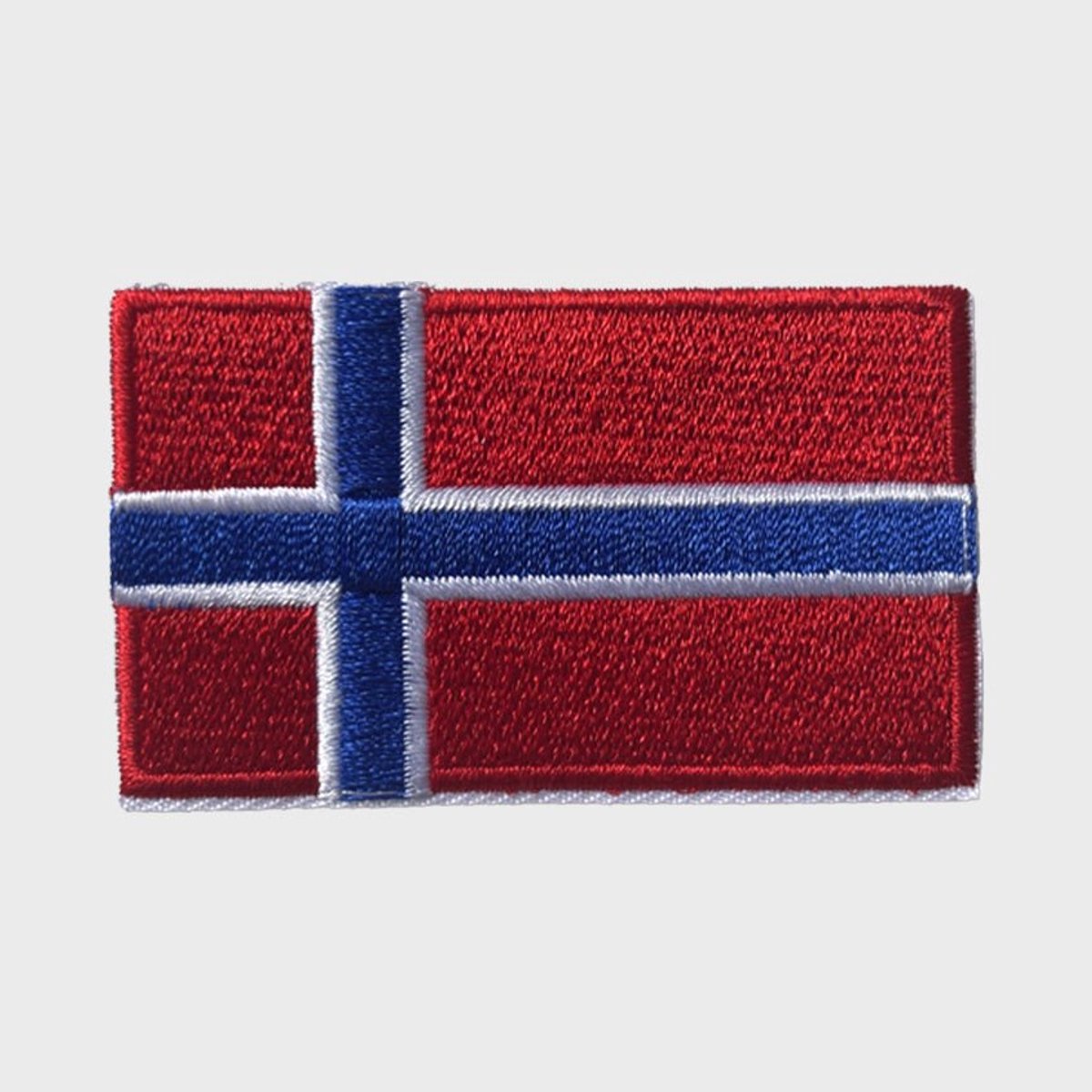 Patchy® – Noorse Vlag Strijk Embleem Patch 6.3 x 3.8 cm