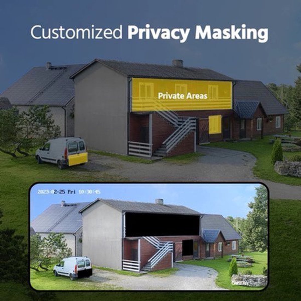 Beveiligingscamera's - Camerabewaking - CCTV Camerasysteem - Waterdichte - 5MP Resolutie - 8-Kanaals DVR & Dual-Light Technologie - Kleur Nachtzicht & Audio - 4 Stuks Bullet Camera’s -Geïntegreerde HDD van 2TB