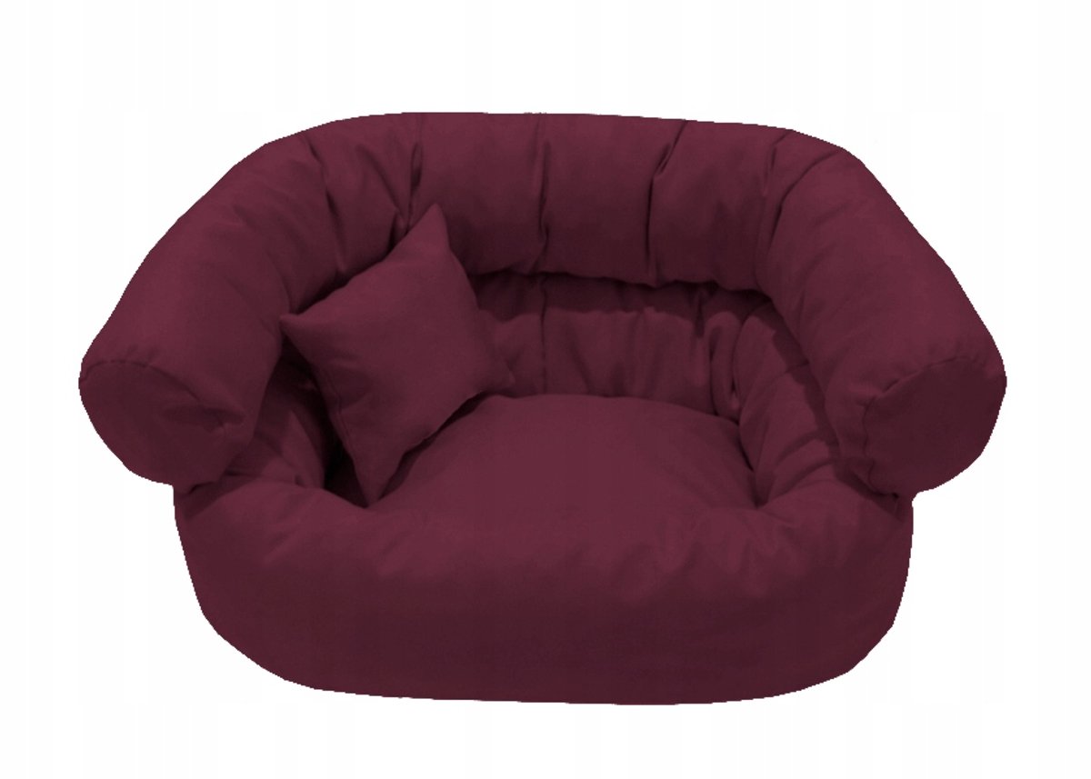 Comfortabel Hondenkussen Kattenmand Stoel 50x40cm Bordeaux Rood