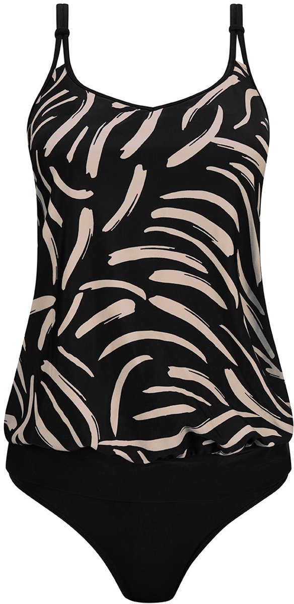 Amoena Turin Tankini Top Turin BL black/quartz sand - maat EU 40C / FR 40C